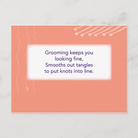 ザトレジャー狩りゲーム – 手掛かり#2 – ヘアブラシ ポストカード (正面)