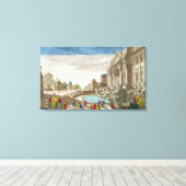 ザトレヴィの泉，ローマ キャンバスプリント (インサイチュ (ウッドフロア))