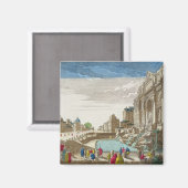 ザトレヴィの泉，ローマ マグネット (正面/裏面)