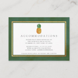 ザトロピカルパイナップル結婚コレクション エンクロージャーカード