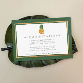 ザトロピカルパイナップル結婚コレクション エンクロージャーカード