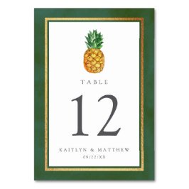 ザトロピカルパイナップル結婚コレクション テーブルナンバー