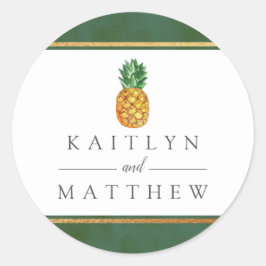 ザトロピカルパイナップル結婚コレクション ラウンドシール