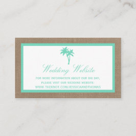 ザトロピカルパームツリービーチ結婚式コレクション エンクロージャーカード