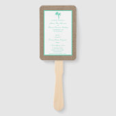 ザトロピカルパームツリービーチ結婚式コレクション ハンドファン (正面)