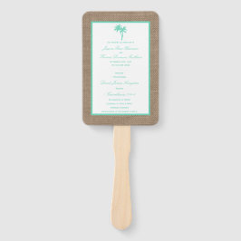 ザトロピカルパームツリービーチ結婚式コレクション ハンドファン