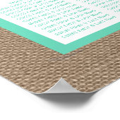 ザトロピカルパームツリービーチ結婚式コレクション ポスター (角)