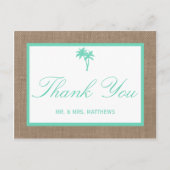 ザトロピカルパームツリービーチ結婚式コレクション ポストカード (正面)