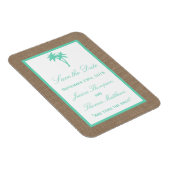 ザトロピカルパームツリービーチ結婚式コレクション マグネット (右側)