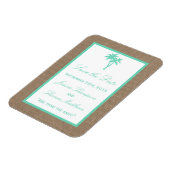 ザトロピカルパームツリービーチ結婚式コレクション マグネット (左側)