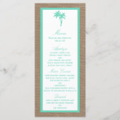 ザトロピカルパームツリービーチ結婚式コレクション メニュー (正面)