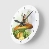 ザトースツール妖精 ラウンド壁時計 (傾斜)