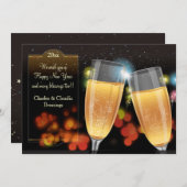 ザトースト新年のホリデーカード シーズンカード (正面/裏面)