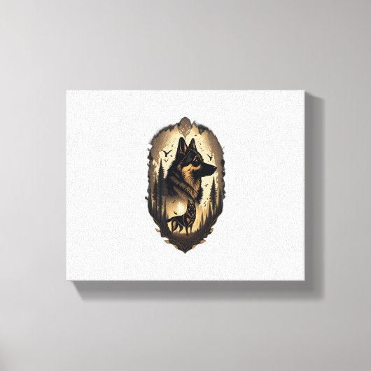 ザドイツの羊飼い005 キャンバスプリント (正面)