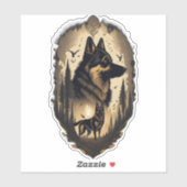 ザドイツの羊飼い005 シール (シート)