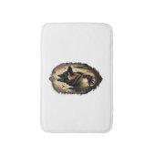 ザドイツの羊飼い005 バスマット (正面縦)