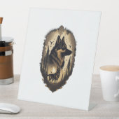 ザドイツの羊飼い005 台座サイン (インサイチュ)