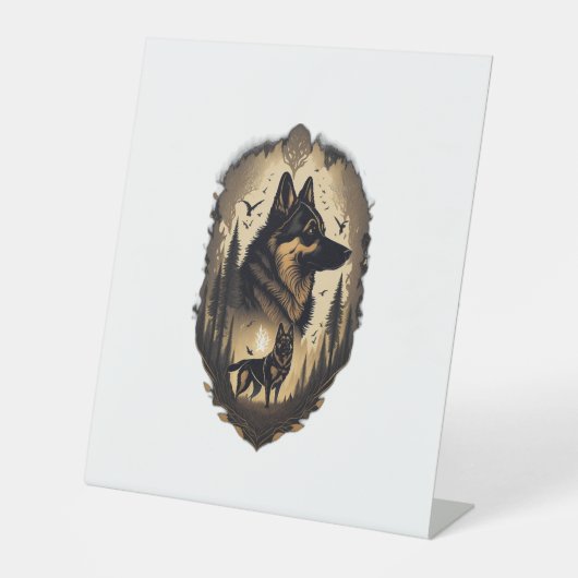 ザドイツの羊飼い005 台座サイン (正面)