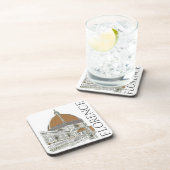 ザドゥオーモ大聖堂フィレンツェItalyペンとインク コースター (右側)