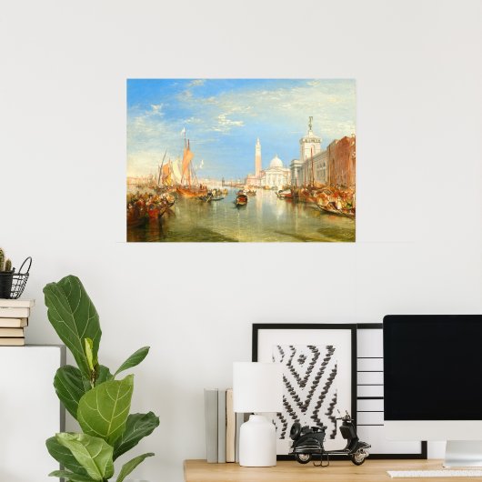 ザドガナヴェネツィア – ウィリアム・ターナーファインアート ポスター (ホームオフィス)