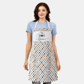 ザドッグトリマーファー水玉模様プロフェッショナル エプロン (着用した状態)