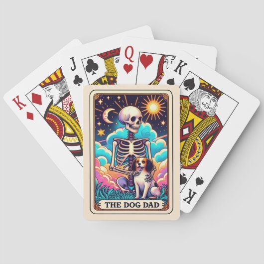 ザドッグパパおもしろいファーズデイスケルトンタロットカード トランプ (裏面)