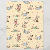 ザドッグライフイエローパターンスクラップブック作り紙 (裏面)