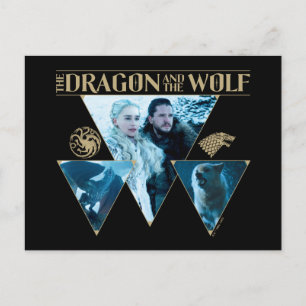 ザドラゴンとザウルフデイネリス&ジョングラフィック ポストカード