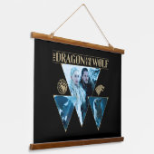 ザドラゴンとザウルフデイネリス&ジョングラフィック 吊り下げ型タペストリー (傾斜あり)