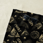 ザドラゴンとザウルフデイネリス&ジョンパターン ビーチタオル (インサイチュ)