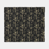 ザドラゴンとザウルフデイネリス&ジョンパターン フリースブランケット (正面(横))