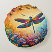 ザドラゴンフライズジャーニー装飾用クッション ラウンドクッション (裏面)
