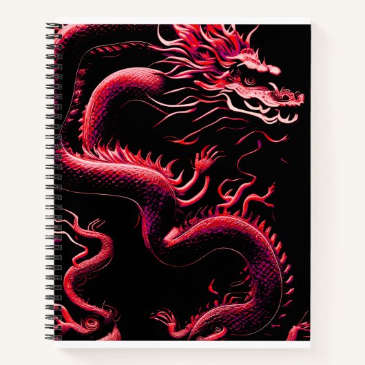 ザドラゴンレッド手帳 ノートブック (正面)