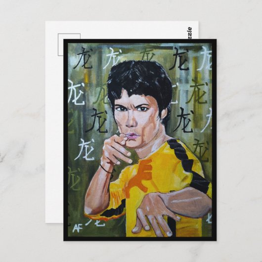 ザドラゴン絵を描ズバイアルフレッドキツネ収集可能 ポストカード (正面/裏面)