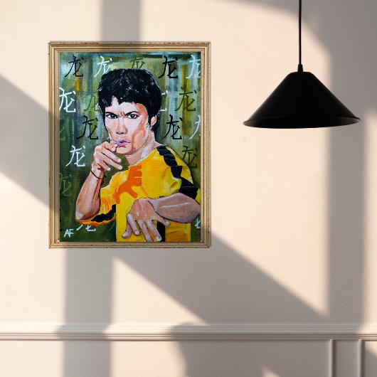 ザドラゴン絵を描ズバイアルフレッドキツネ キャンバスプリント