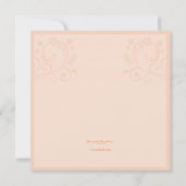 ザドレス結婚招待状 招待状 (裏面)