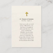 ザドンスク正統祈りの言葉カードのセント・チコン プレイスカード (裏面)