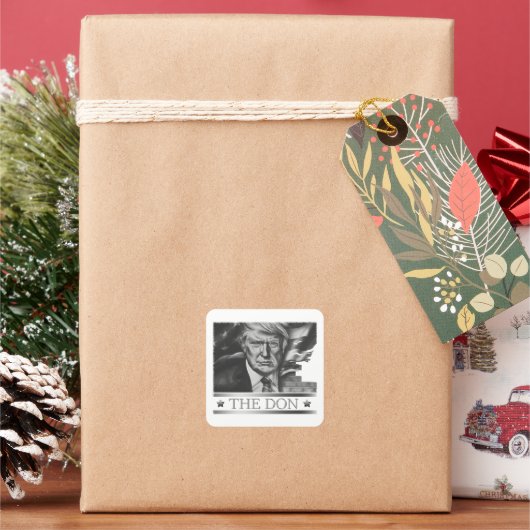 ザドンペンシルスケッチ スクエアシール (クリスマス)