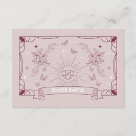 ザドータータロットベビーシャワーおむつラッフル エンクロージャーカード