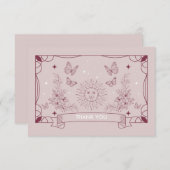 ザドータータロットベビーシャワーサンキューカード エンクロージャーカード (正面/裏面)