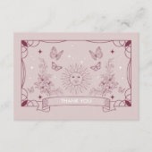 ザドータータロットベビーシャワーサンキューカード エンクロージャーカード (正面)