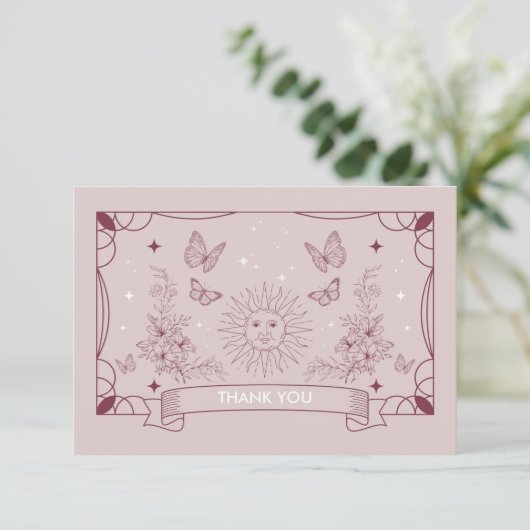 ザドータータロットベビーシャワーサンキューカード エンクロージャーカード (スタンド正面)