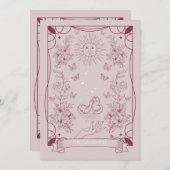 ザドータータロットベビーシャワー招待状 招待状 (正面/裏面)