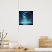 ザナイアドAIファンタジーデジタルアートプリントアンダーワールド ポスター (キッチン)