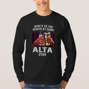 ザナイトアットキャンプアルタキャンピングユタキャンプ Tシャツ