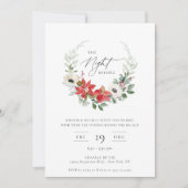 ザナイトウィーンウィンターボタニカルフローラリース 招待状 (正面)