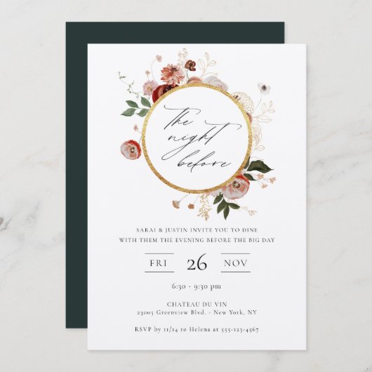 ザナイトウィーンオータムフローラ招待状 招待状
