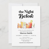 ザナイトウィーンビバチェラーズレトロヴィンテージスタイル 招待状 (正面)