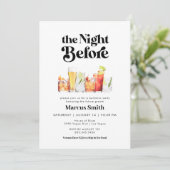 ザナイトウィーンビバチェラーズレトロヴィンテージスタイル 招待状 (スタンド正面)