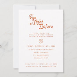 ザナイトリハーサルディナーレトロモダンInv 招待状